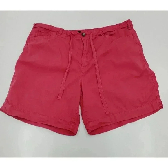 Lauren Ralph Lauren Pants - LRL Lauren Jeans Co. Ralph Lauren Red Cotton Flat Front Shorts Women's Size 14